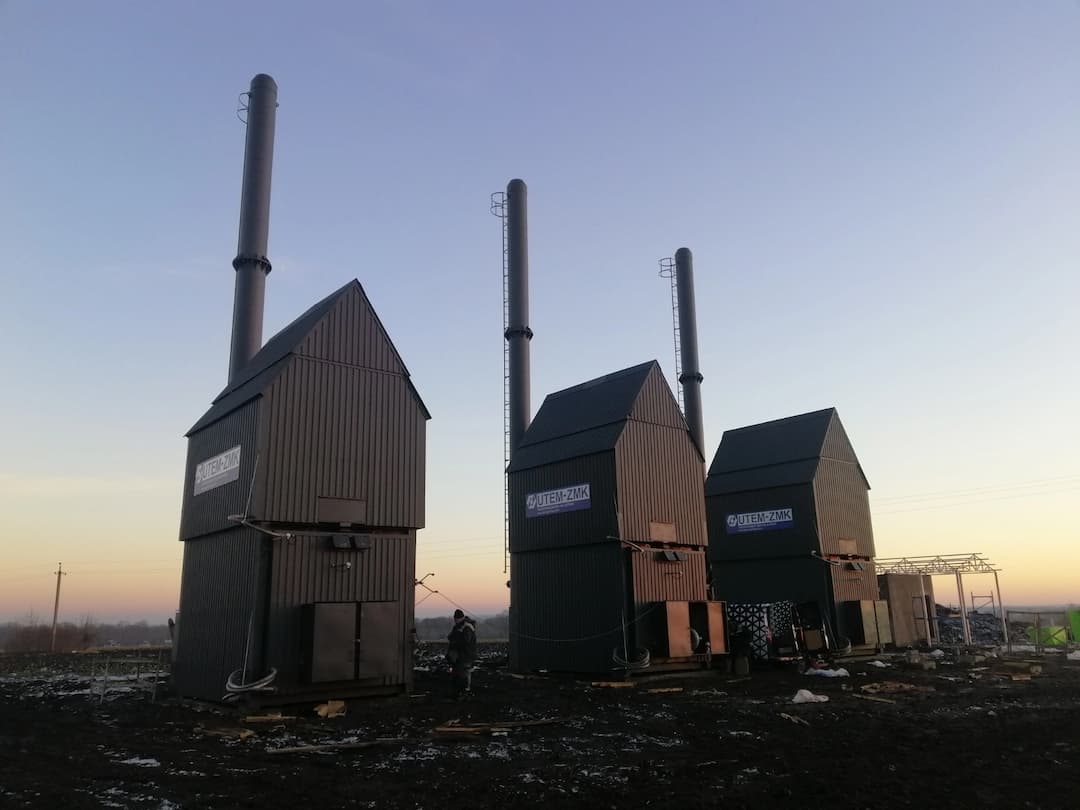 Водогрійні котли на соломі від ЮТЕМ